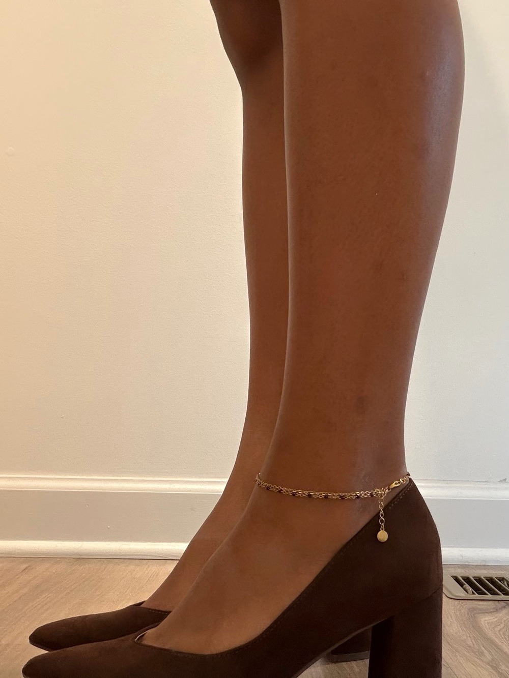 MARC FISHER Classic Brown Block Heel Pumps for Women